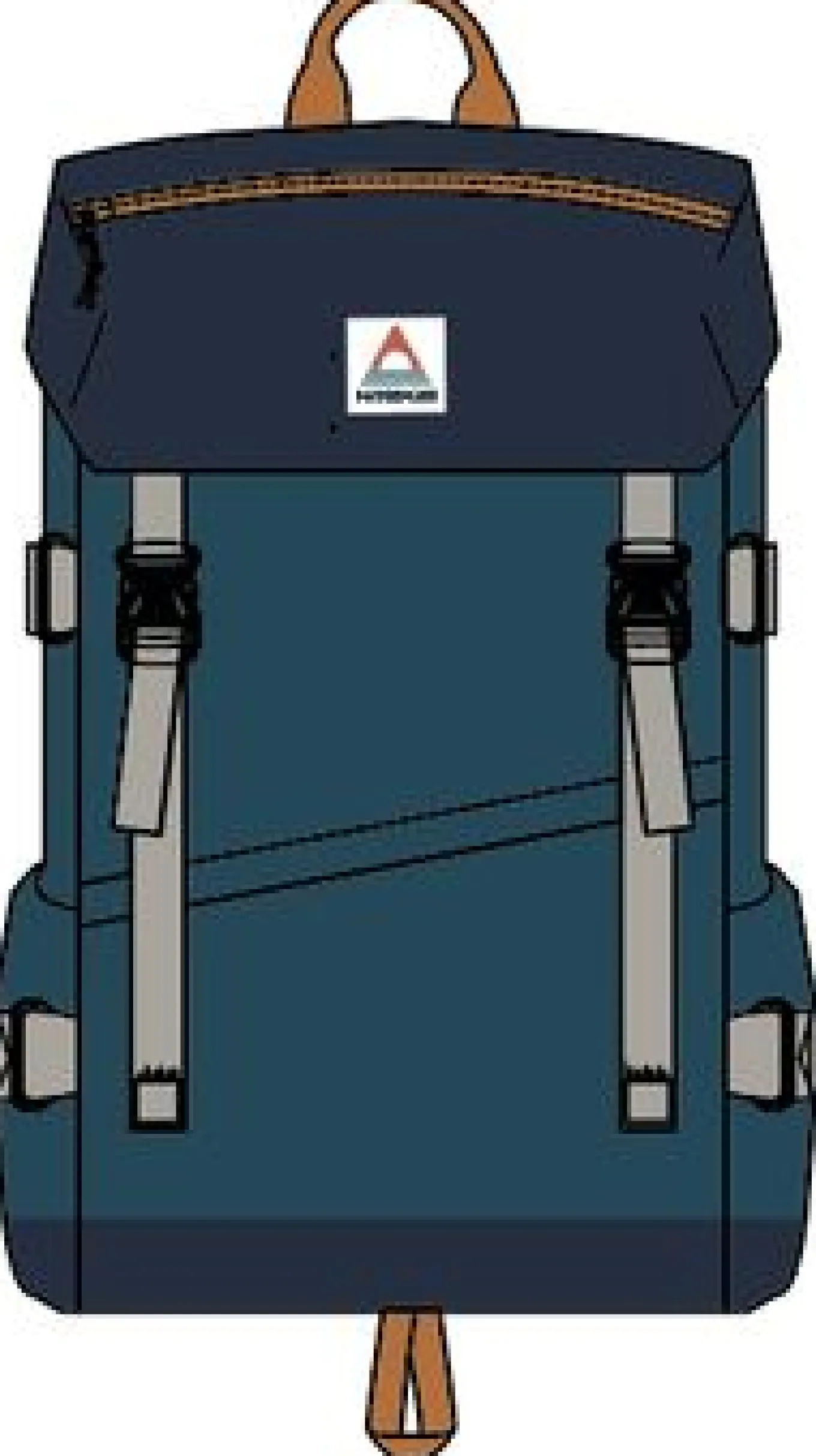 Boondocker Recycelter 26L Rucksack - Gezeitenblau