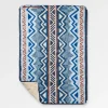 Cabin Recycelte Sherpa Decke - Berg Geo Grau Blau