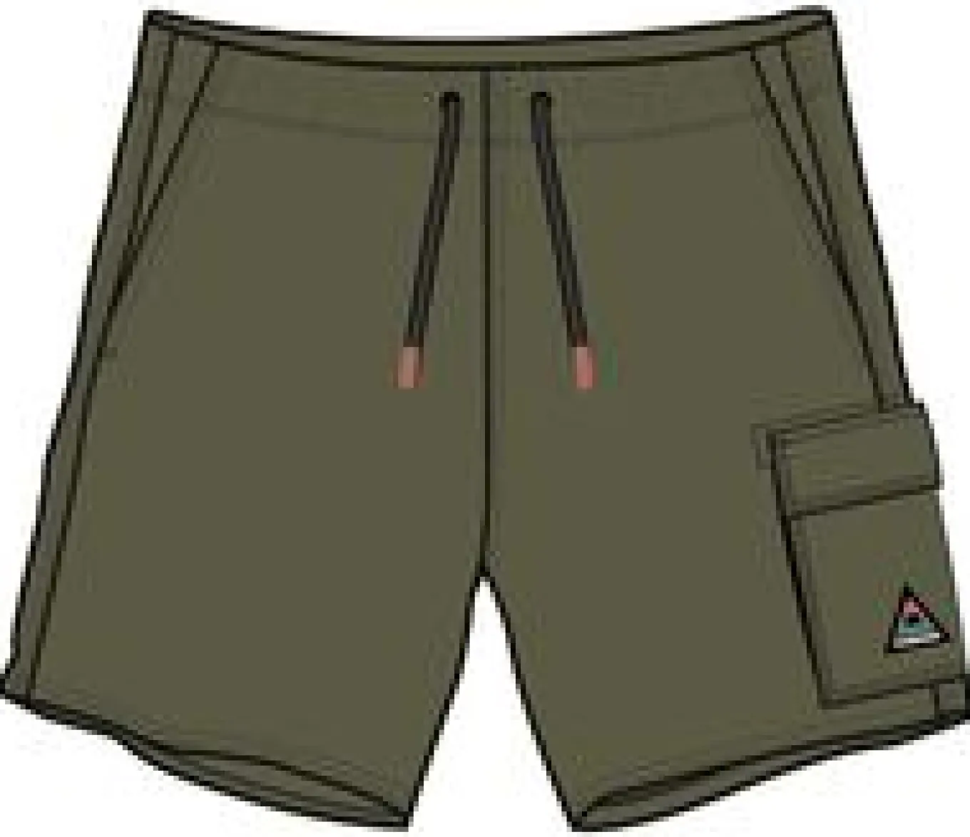 Cali Cargo Swim Short - Khaki