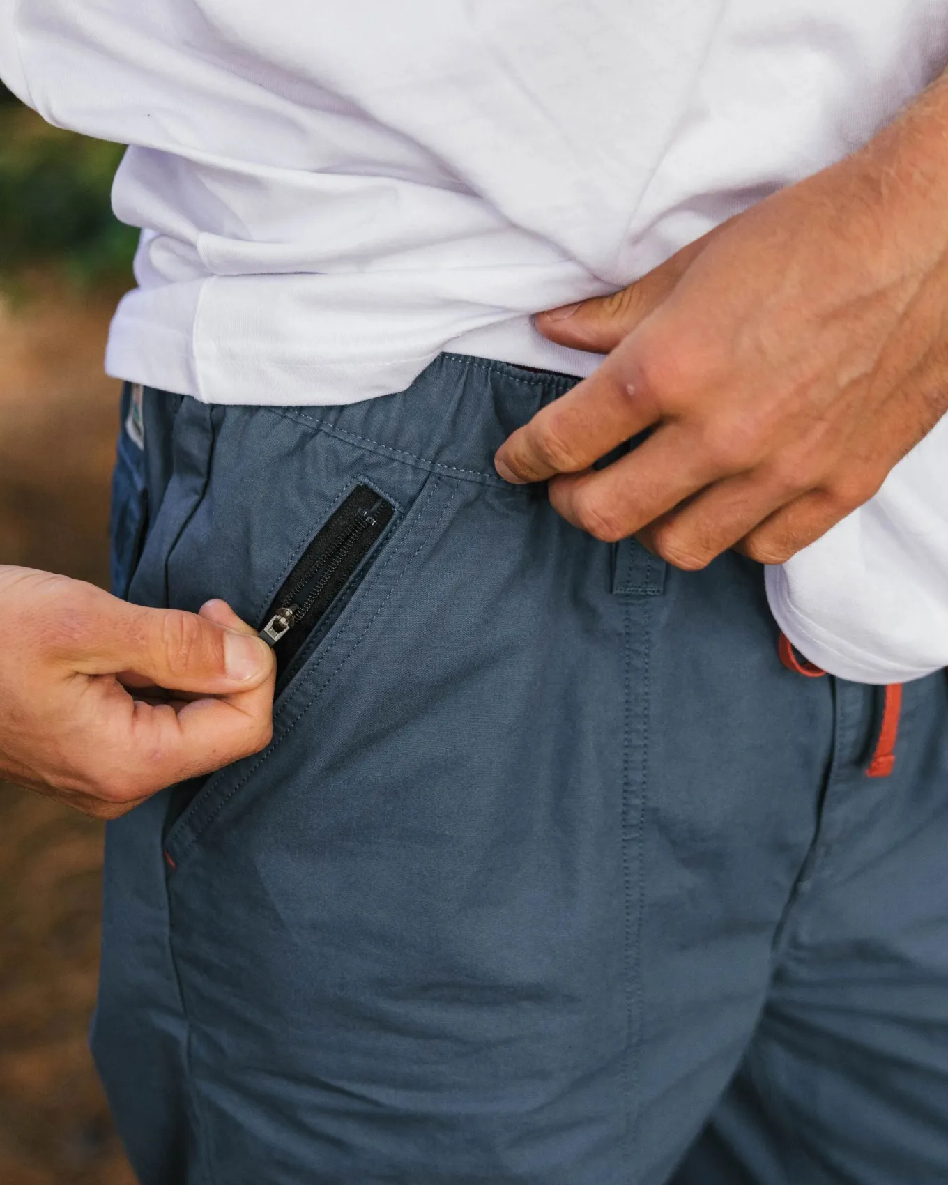 Chance Organic Cotton Trouser - Dusty Tidal