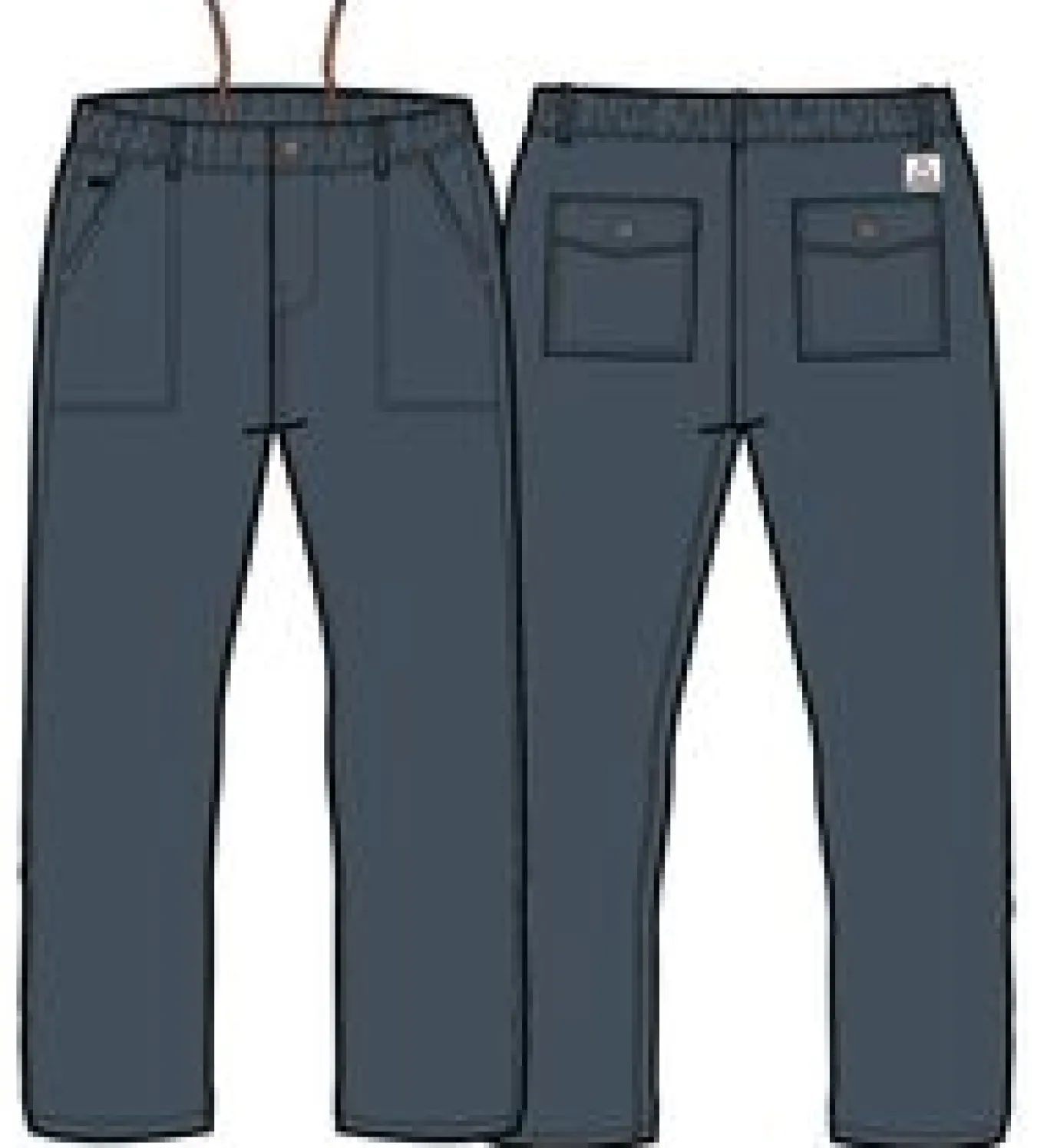 Chance Organic Cotton Trouser - Dusty Tidal