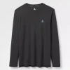 Classic Aktives Recyceltes Langarm-T-Shirt - Schwarz