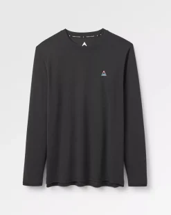 Classic Aktives Recyceltes Langarm-T-Shirt - Schwarz