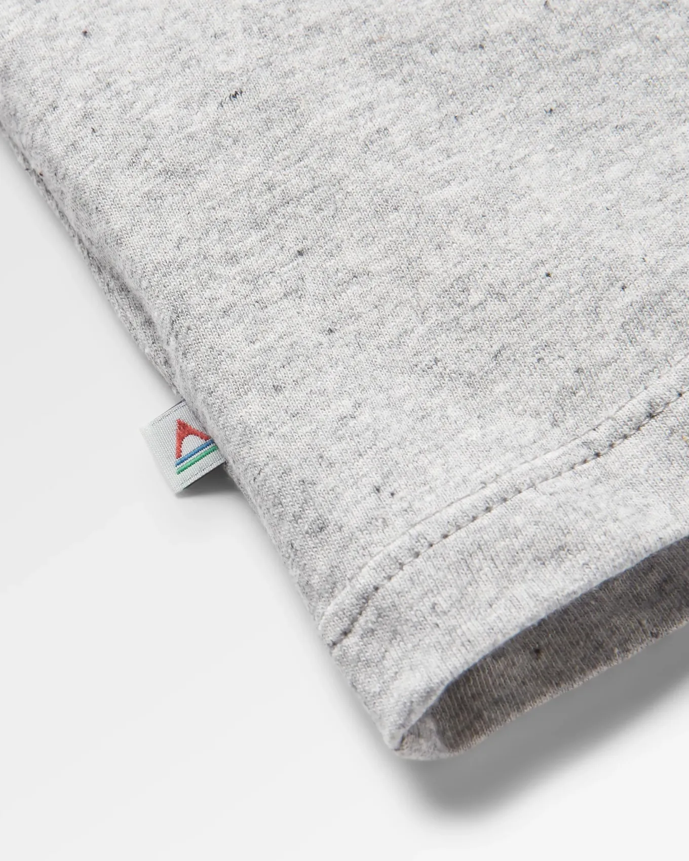 Classic Logo Recyceltes Baumwoll-T-Shirt - Mittelgrau Meliert