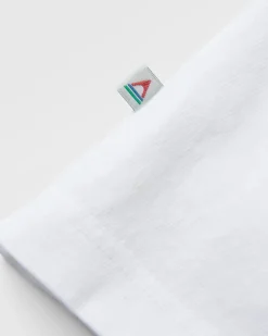 Classic Logo Recyceltes Baumwoll-T-Shirt - Weiß