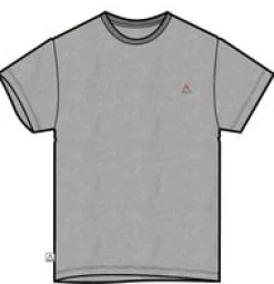 Classic Logo Recyceltes Baumwoll-T-Shirt - Mittelgrau Meliert