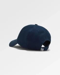Classic Recycelte Baumwolle 6 Panel Kappe - Tiefes Marineblau