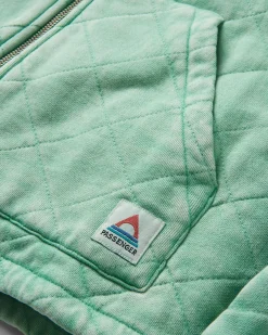 Clementine Gesteppte Reißverschlussjacke - Grüne Fichte