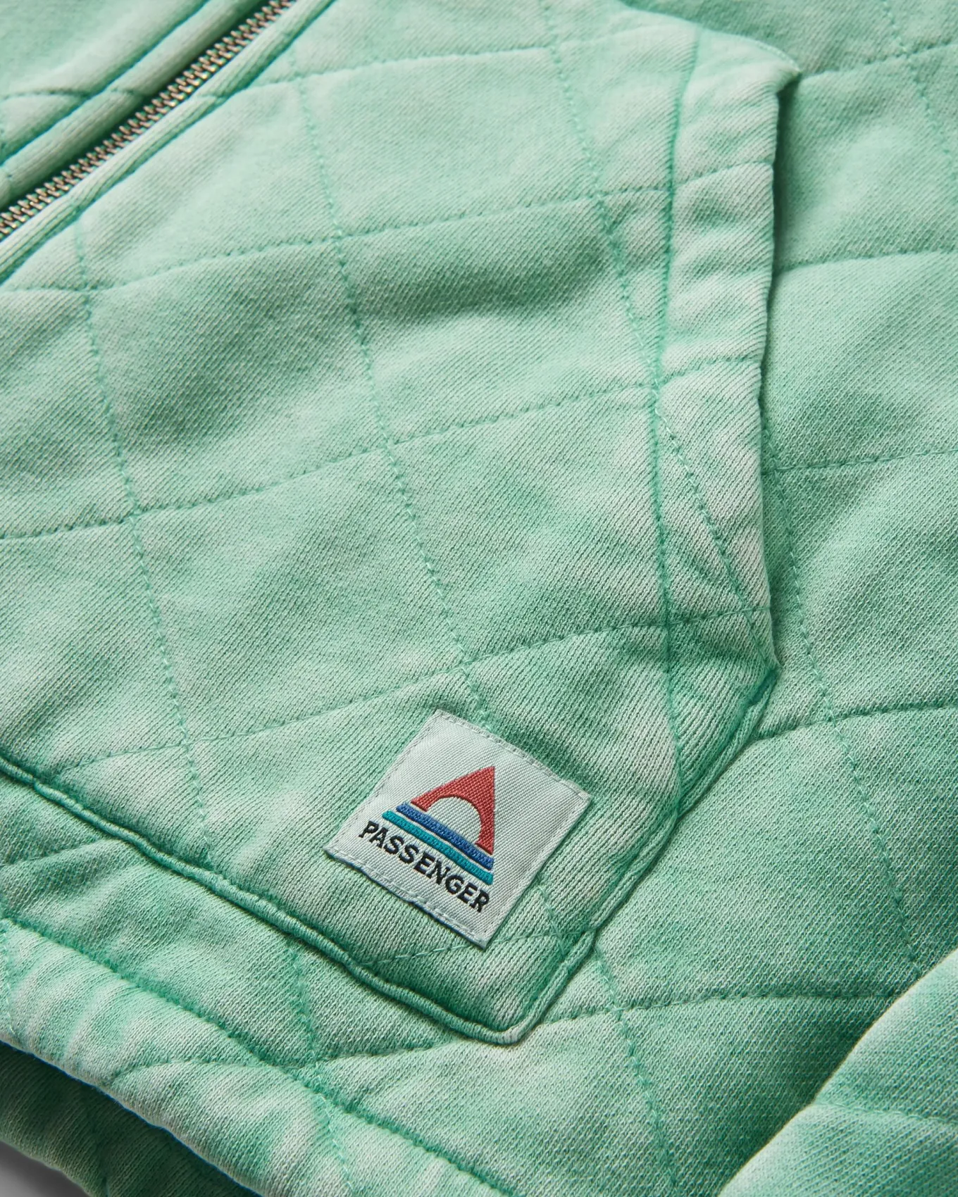 Clementine Gesteppte Reißverschlussjacke - Grüne Fichte