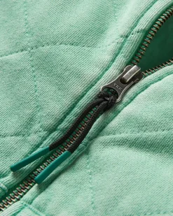 Clementine Gesteppte Reißverschlussjacke - Grüne Fichte