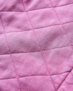 Clementine Recycelter Gesteppter Kapuzenpullover knöpfbar - Mauvefarbener Dunst