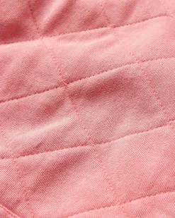 Clementine Recycelter Gesteppter Kapuzenpullover knöpfbar - Muschelrosa