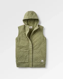 Clementine Recyceltes Gestepptes Top - Khaki