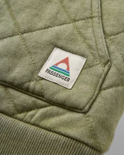Clementine Recyceltes Gestepptes Top - Khaki