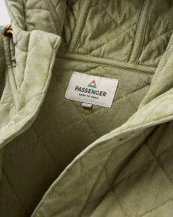Clementine Recyceltes Gestepptes Top - Khaki