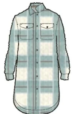 Cloudy 2.0 Recyceltes Sherpa-Fleece-Hemd - Pistazien-Check