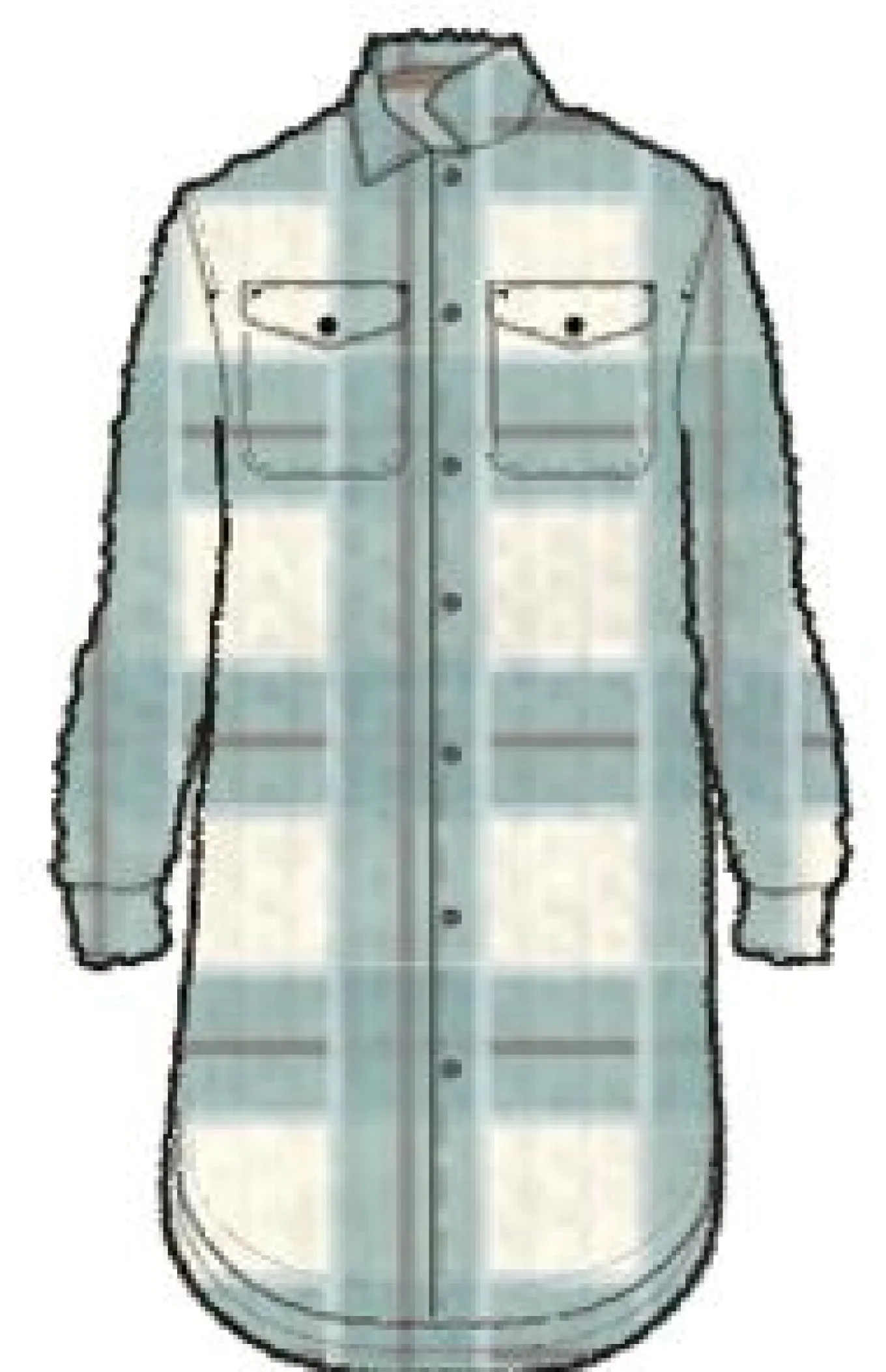 Cloudy 2.0 Recyceltes Sherpa-Fleece-Hemd - Pistazien-Check