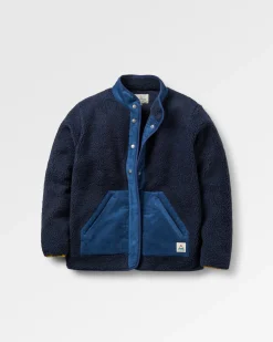 Clover 2.0 recyceltes Sherpa-Fleece - Tiefes Marineblau