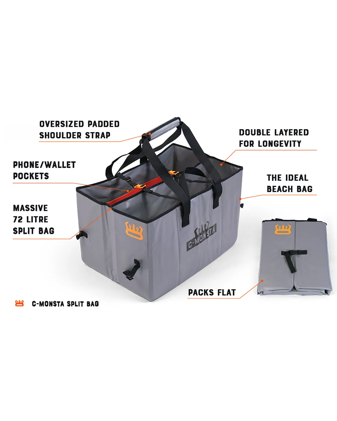C-monsta Split Tasche