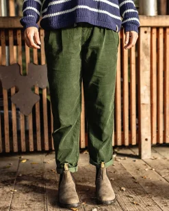 Compass Recycelte Cordhose - Tannengrün