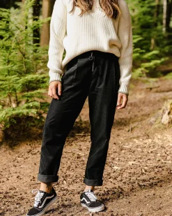 Compass Recycelte Cordhose - Schwarz