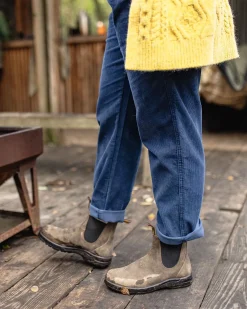 Compass Recycelte Cordhose - Dunkler Denim