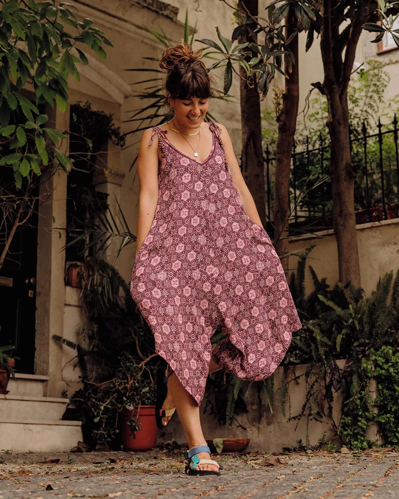 Copetín Jumpsuit - Fliesenwein