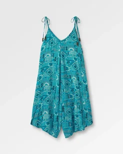 Copetín Jumpsuit - Vintage Patchwork Blau Pool