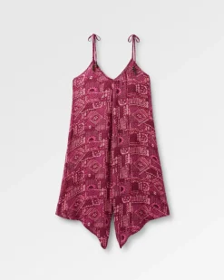Copetín Jumpsuit - Vintage Patchwork Wein
