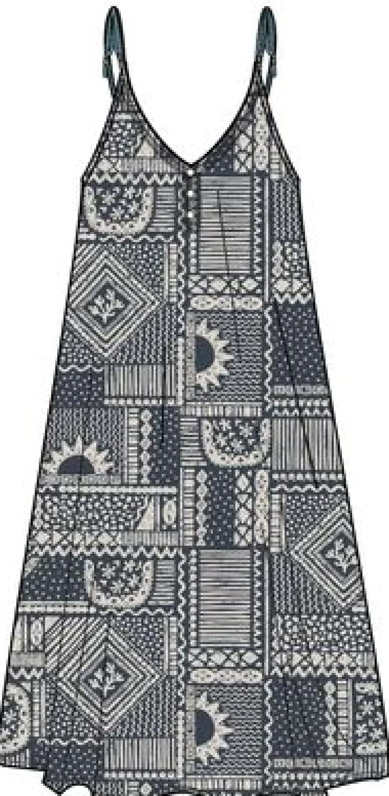 Copetín Jumpsuit - Vintage Patchwork Marineblau