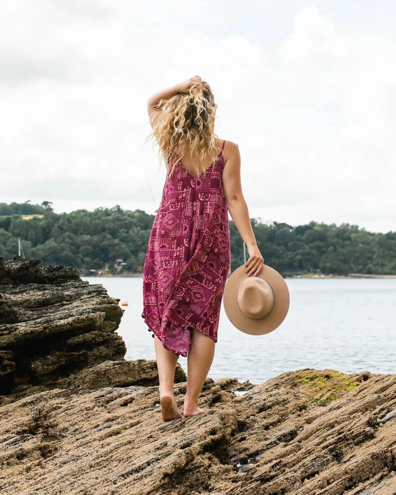 Copetín Jumpsuit - Vintage Patchwork Wein