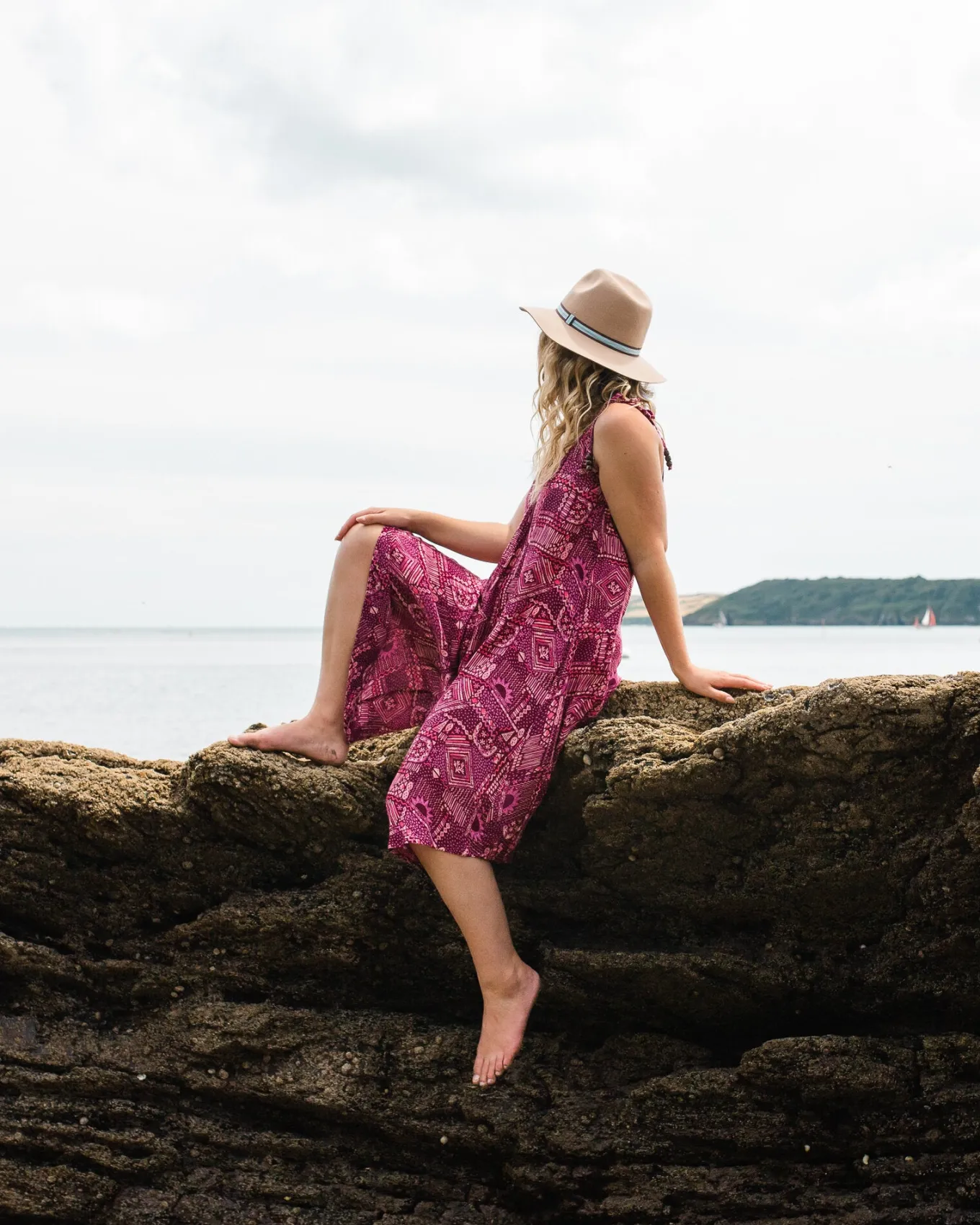 Copetín Jumpsuit - Vintage Patchwork Wein