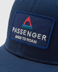 Core recycelte Baumwoll-Trucker-Kappe - Tiefes Marineblau