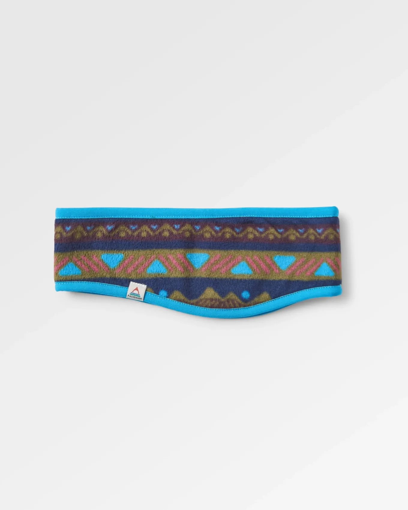 Cosy recyceltes Polar-Fleece-Stirnband - Berg Geo Multi