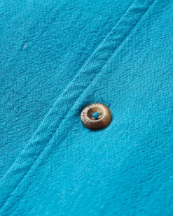 Cove Bio-Baumwolle Kurzarmhemd - Blauer Pool