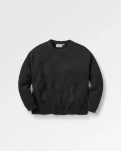 Cove Recycelter Gestrickter Pullover - Schwarz