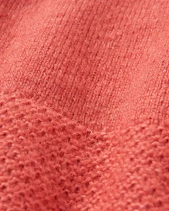 Cove Recycelter Gestrickter Pullover - Mineralrot