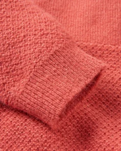 Cove Recycelter Gestrickter Pullover - Mineralrot