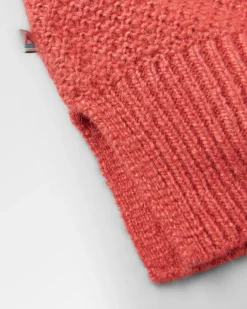 Cove Recycelter Gestrickter Pullover - Mineralrot