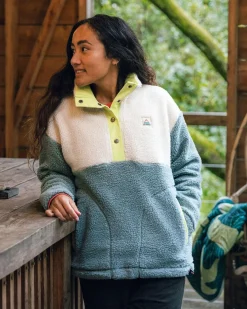 Create recyceltes Deep-Pile Sherpa-Fleece - Arktis