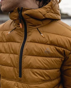 Crest Recycelte Isolierjacke - Goldbraun
