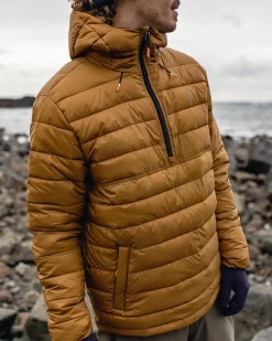 Crest Recycelte Isolierjacke - Goldbraun
