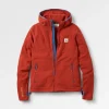 Crest Recycelter Polartec® Fleece-Hoodie - Roter Ocker
