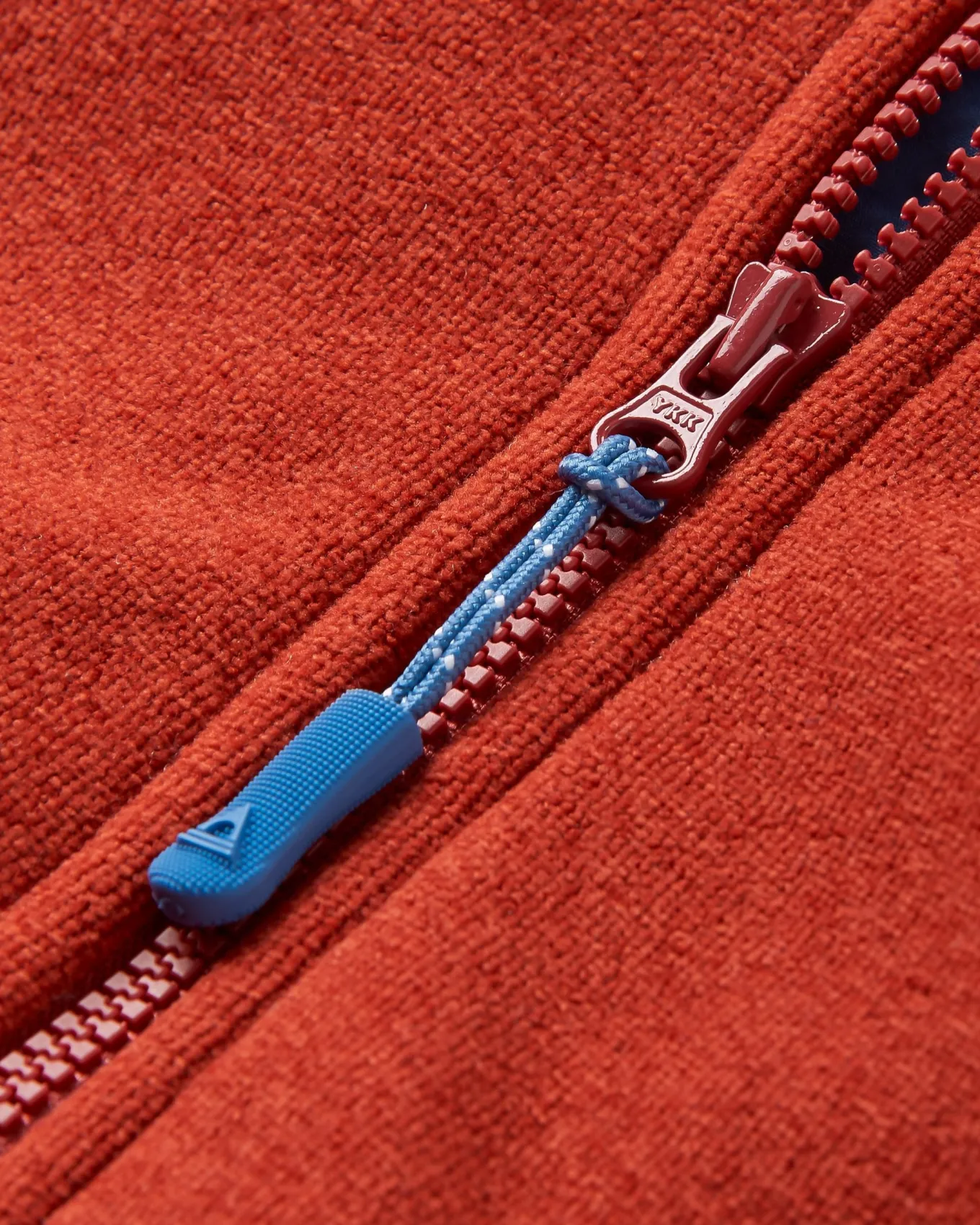 Crest Recycelter Polartec® Fleece-Hoodie - Roter Ocker