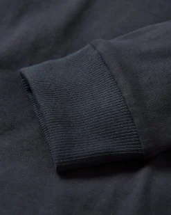 Dawn Recyceltes Baumwoll-Langarmshirt - Schwarz