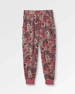 Day Dream Recycelte Hose - Vintage Patchwork Schwarz/Mehrfarbig