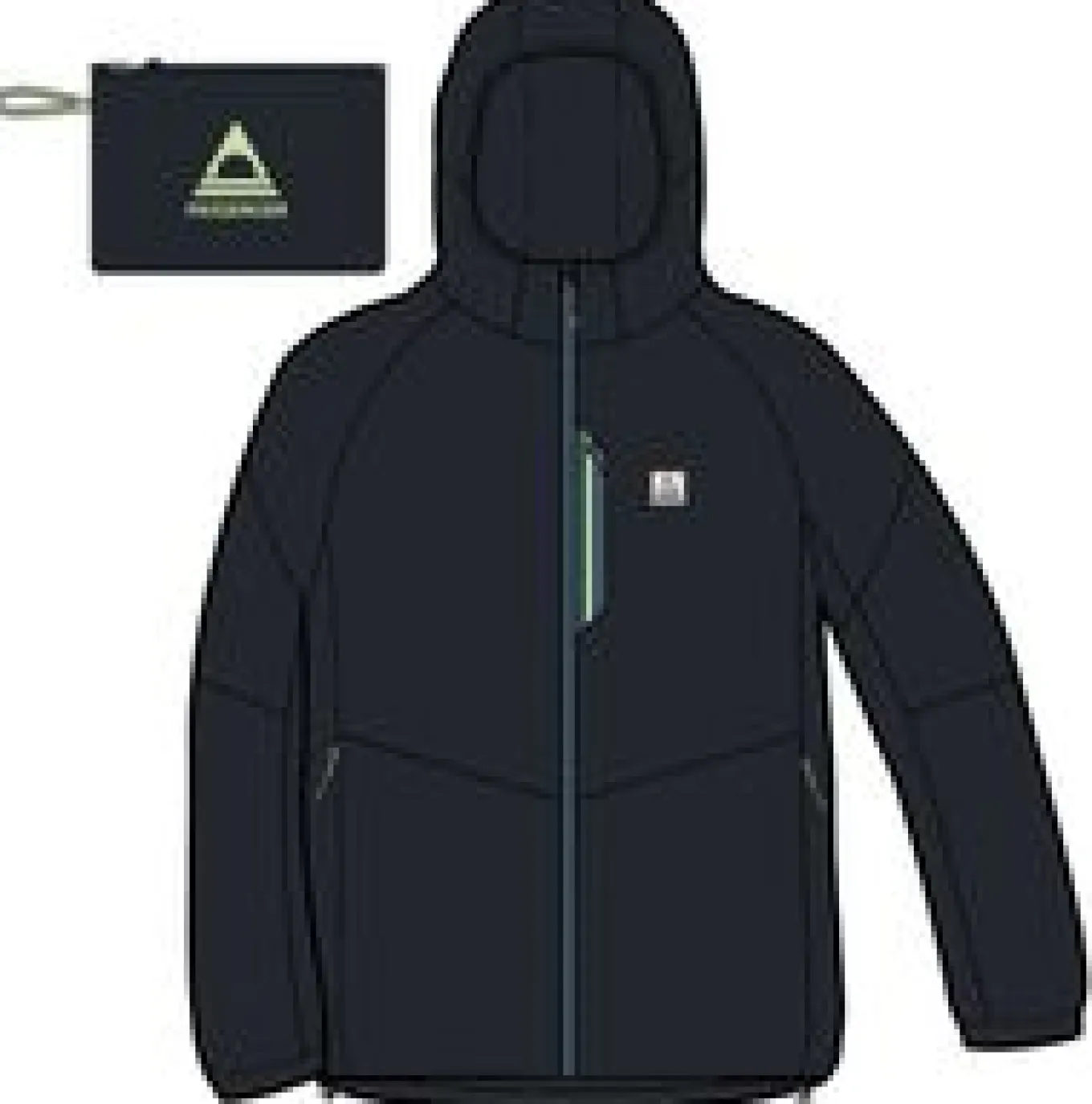 Daybreak Leichte Recycelte Thermore® Isolierte Jacke - Schwarz