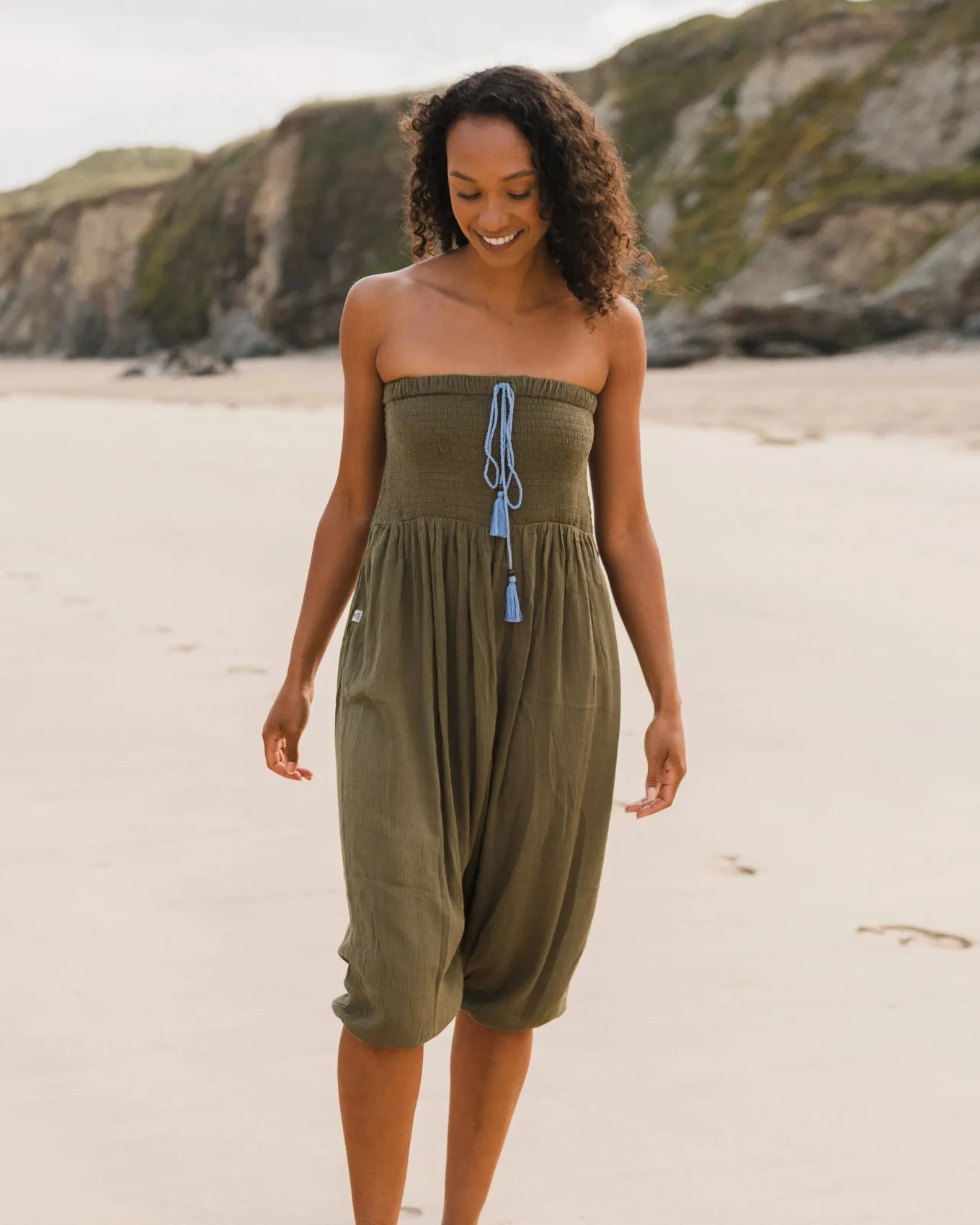 Daylily Lockere Hose - Khaki