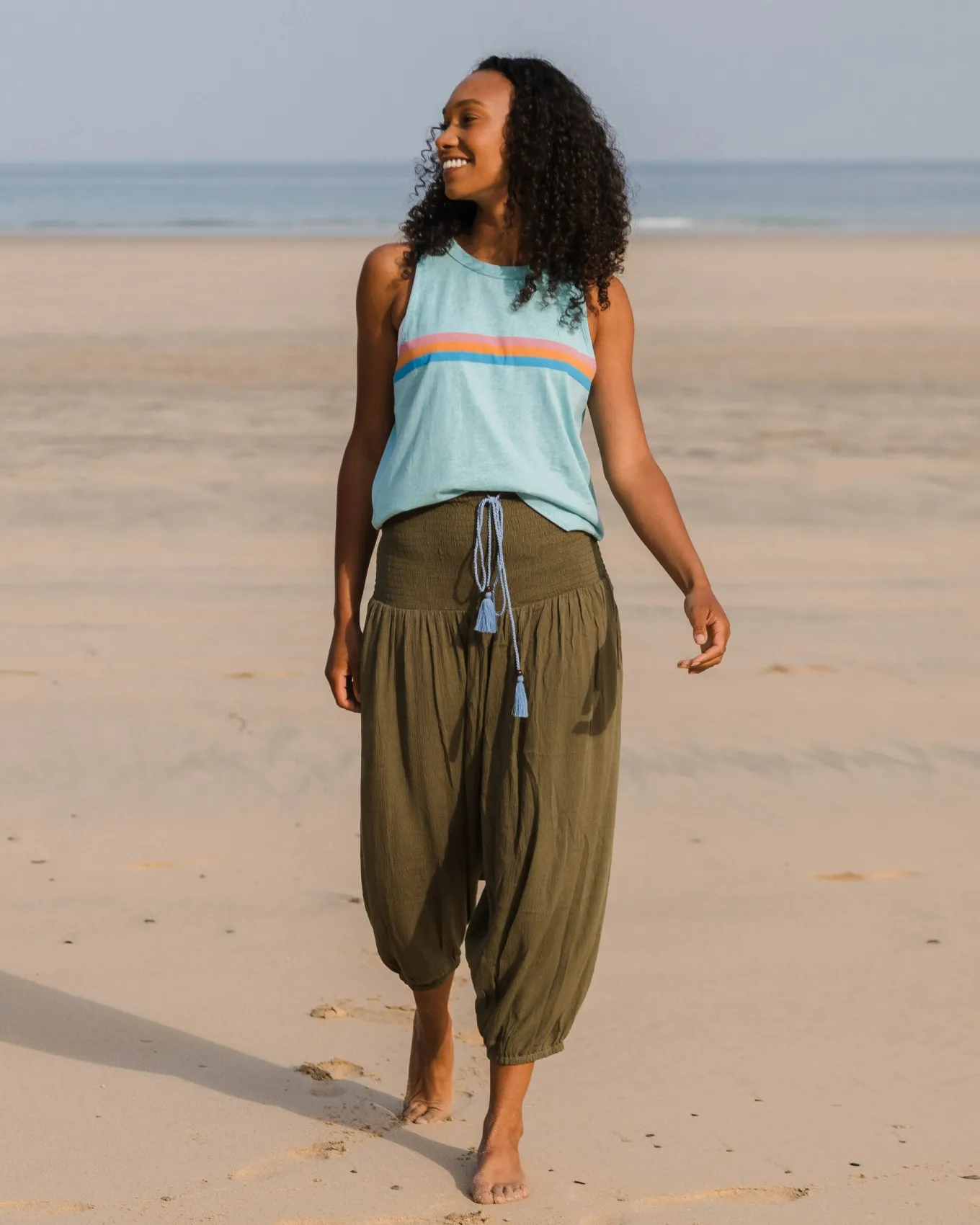 Daylily Lockere Hose - Khaki