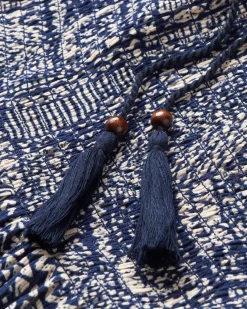 Daylily Lockere Hose - Vintage Patchwork Marineblau